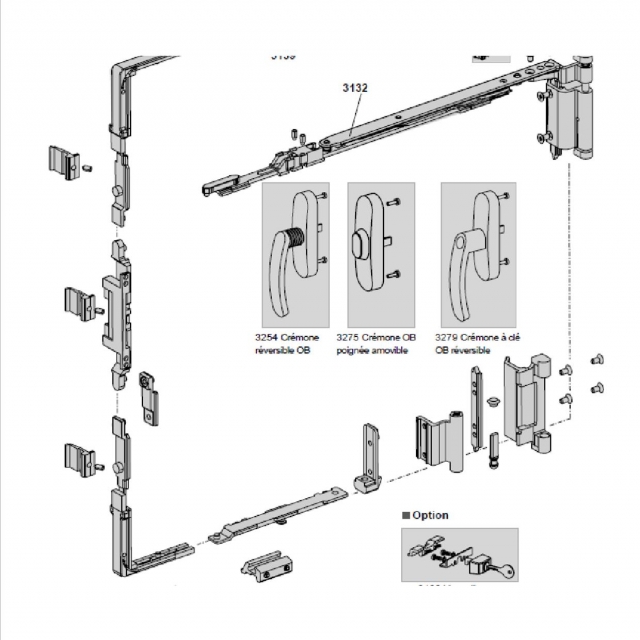 KIT oscillo battant Technal complet 1