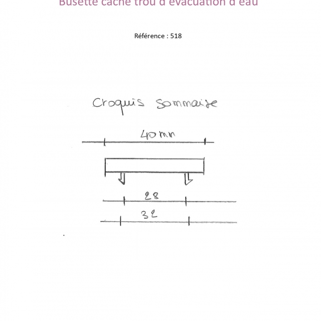 Busette cache trou d'vacuation d'eau - Lot de 10 5
