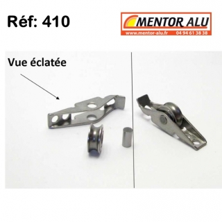 Galet  roulette inox  kit de reparation - Vendu  l'unit