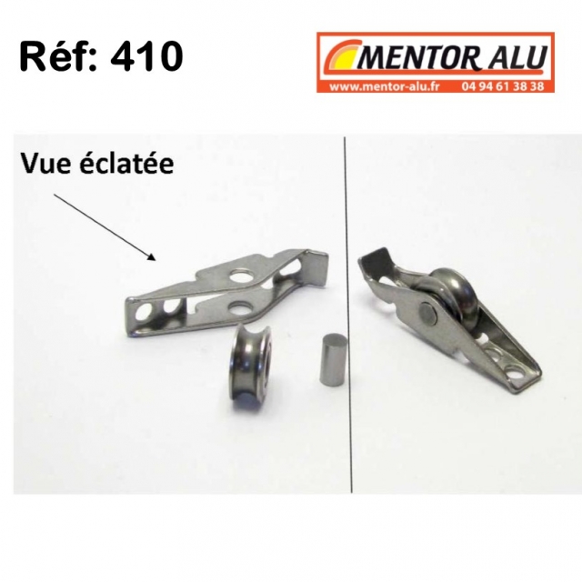 Galet  roulette inox  kit de reparation - Vendu  l'unit 1