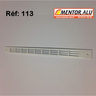 Grille d'aration aluminium non rglable 275 x 22mm