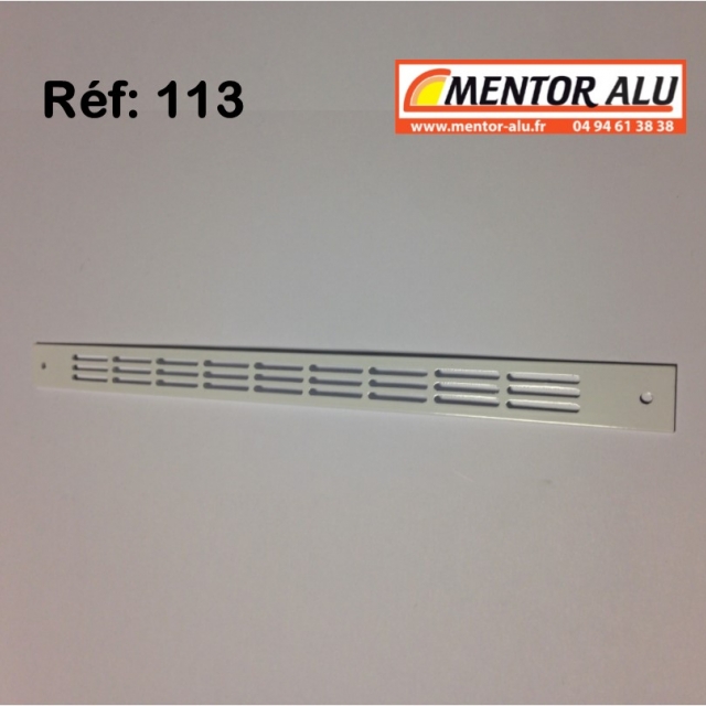 Grille d'aration aluminium non rglable 275 x 22mm 1