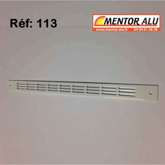 Grille d'aration aluminium non rglable 275 x 22mm  1