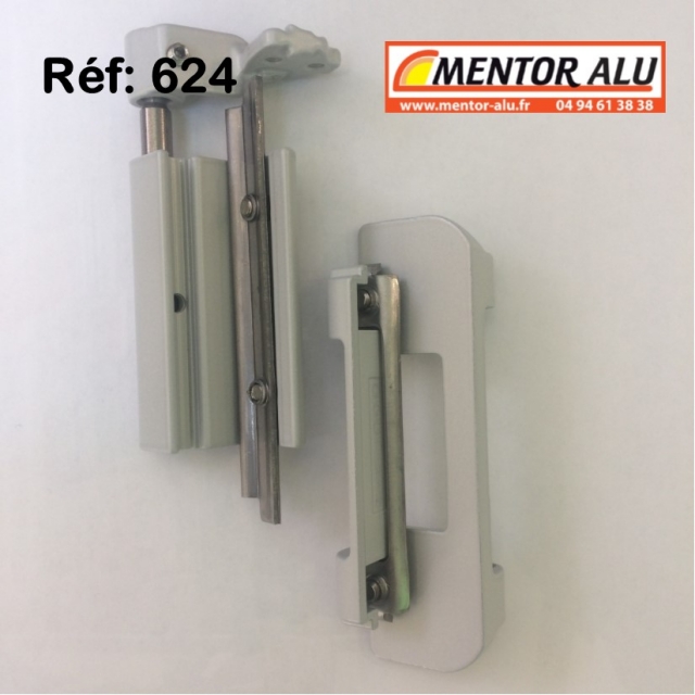 Kit paumelles pour fentre alu oscillo battant (la paire) 4