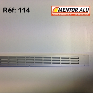 Grille d'aration aluminium non rglable 475 x 30 mm