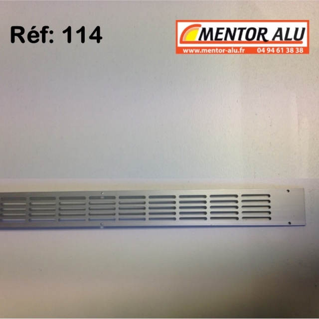 Grille d'aration aluminium non rglable 475 x 30 mm  1