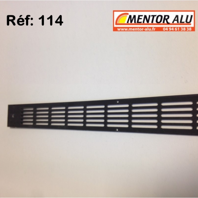 Grille d'aration aluminium non rglable 475 x 30 mm  2