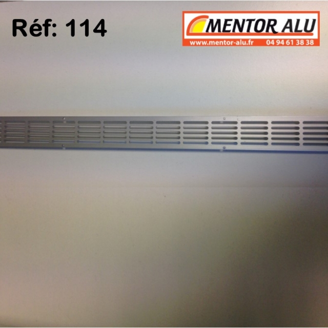 Grille d'aration aluminium non rglable 475 x 30 mm  3