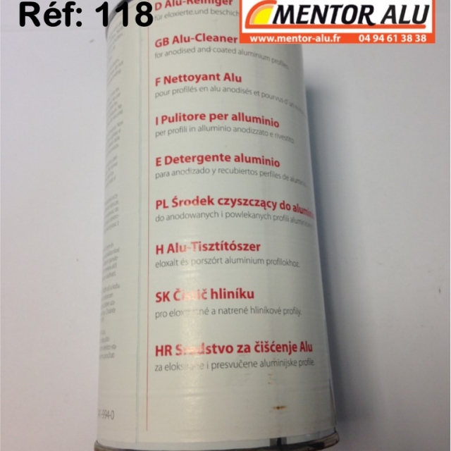 Produit de nettoyage pour fentres ALU 1
