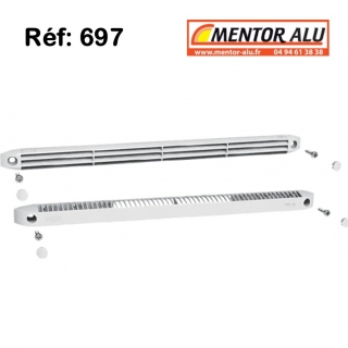 Grille de ventilation pour fentre PVC 30m3 /h int/ext