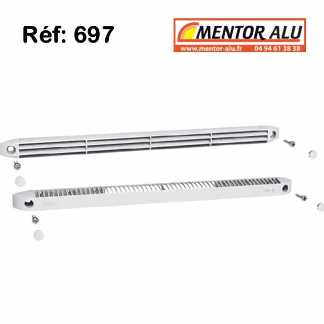 Grille de ventilation pour fentre PVC 30m3 /h int/ext 1