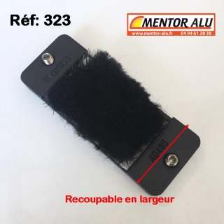 Brosse GIESSE  recoupable  pour fentre coulissante diverses marques, lot de 2