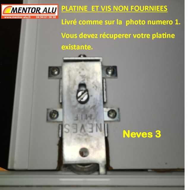 NEVES roulette porte de placard NEVES 3  (la paire) 2