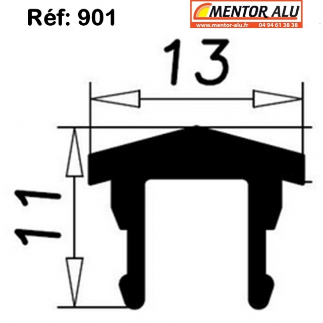 Rail alu pour baie vitre coulissante. 2