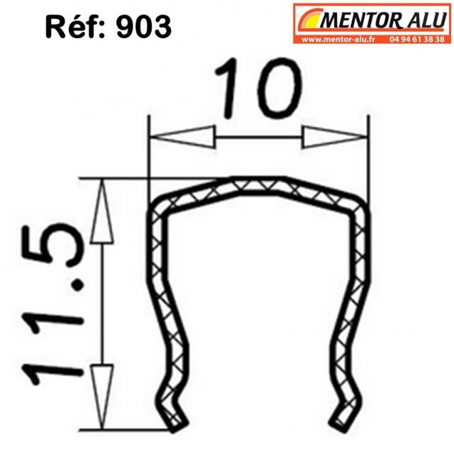 Rail inox pour baie vitre coulissante  1