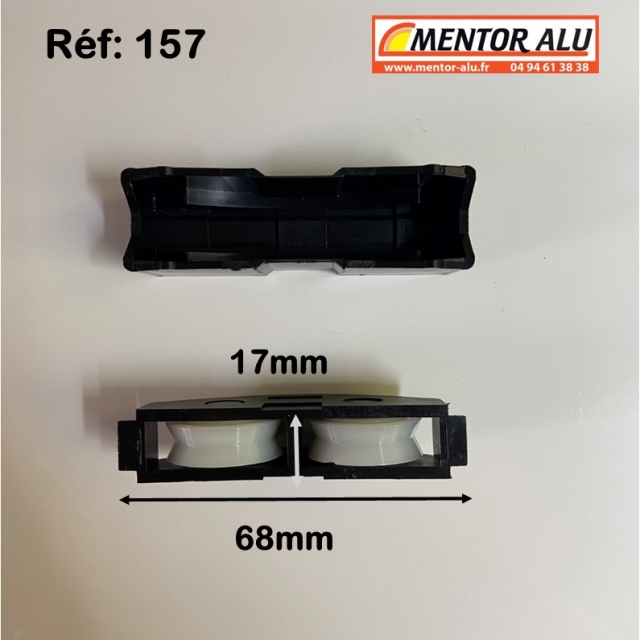 TECHNAL galet roulette  double polyamide TECHNAL 4