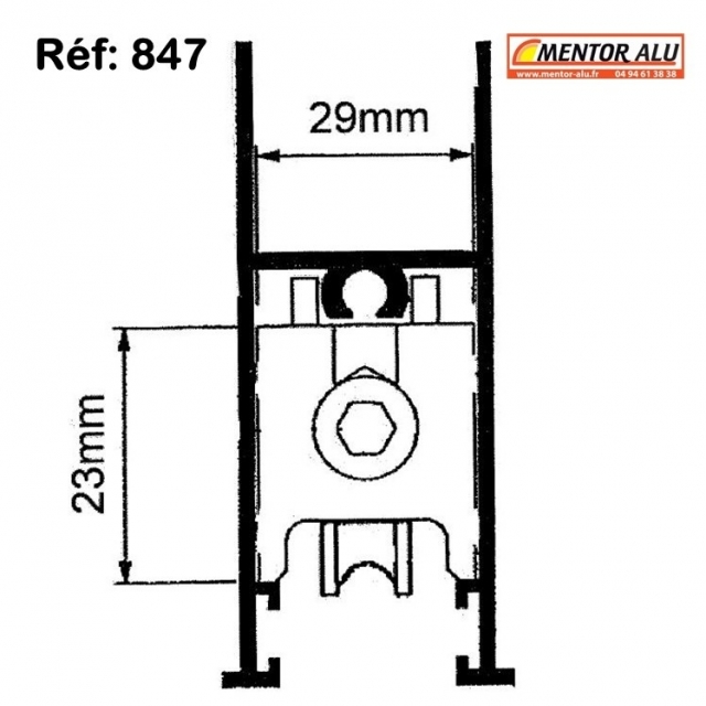 SEPA ALUMIC 3100 I  roulette baie vitre coulissante   3