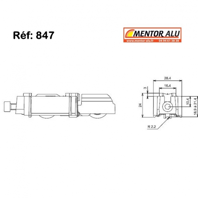 SEPA ALUMIC 3100 I  roulette baie vitre coulissante   2