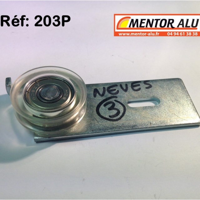 NEVES  roulettes + PLATINES  porte de placard NEVES 203 3