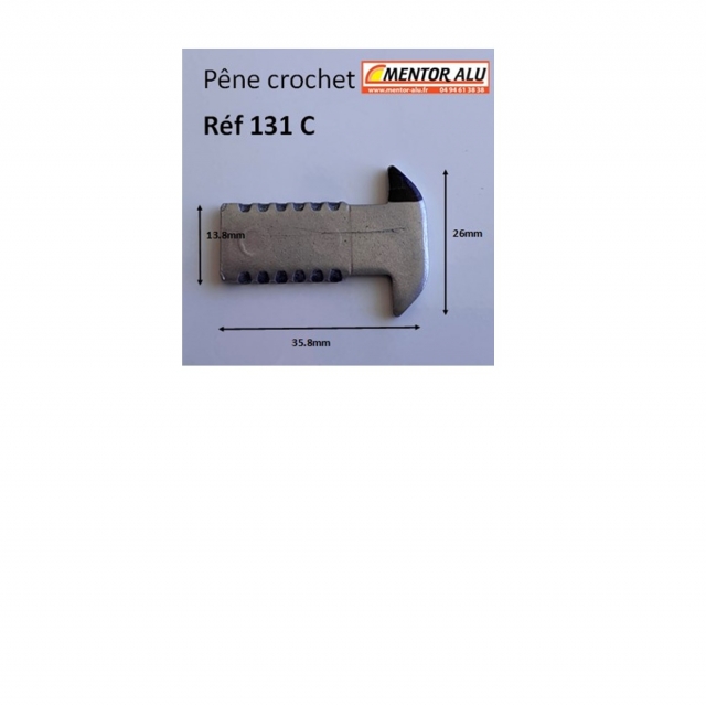 Pne crochet  C pour serrure savio   51 -52-53  2