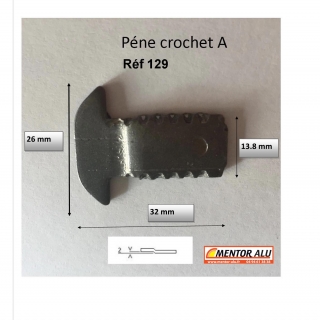 Pne crochet A pour serrure savio   51 -52-53