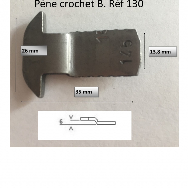 Ensemble de Pnes crochets  129/130/131  pour serrure savio   51 -52-53  3