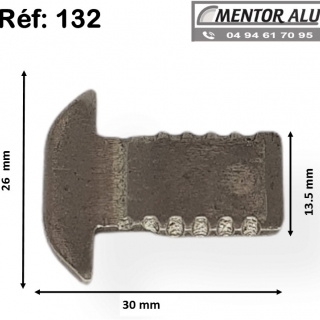 Pne crochet 132 pour serrure savio 51 -52-53