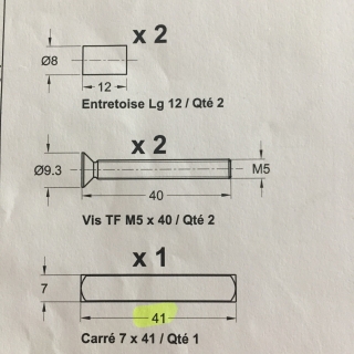 Kit Visserie pour poignes chronos gros profil